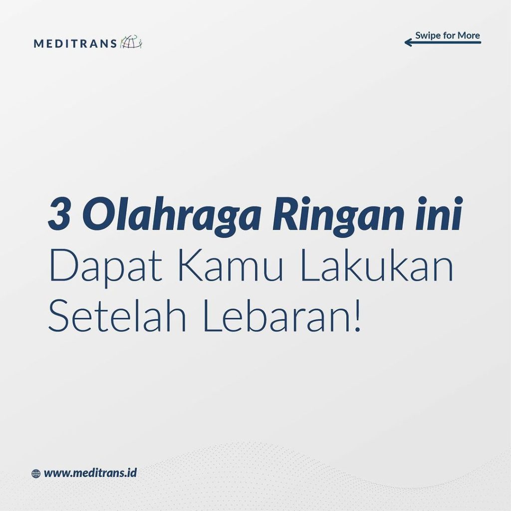 3 Olahraga Ringan yang Dapat Dilakukan Setelah Lebaran